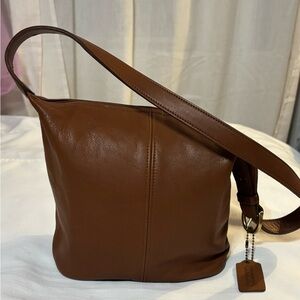 Coach Tan Leather Tag